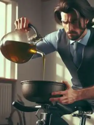 Hechar aceite en una bicicleta estática